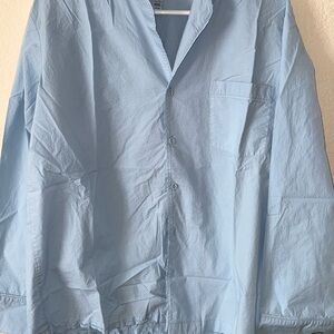 Light Blue poppin shirt skims